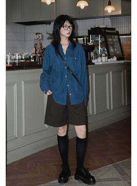 质感长袖衬衫休闲百搭可盐可甜触感舒适内穿外搭早秋经典气质衬衣