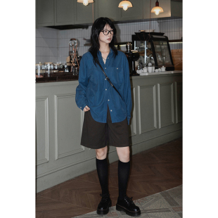 气质衬衣 休闲百搭可盐可甜触感舒适内穿外搭早秋经典 质感长袖 衬衫