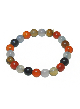 2026年新款潮时尚个性手工串珠手饰品春夏季多彩玛瑙手链节日礼物