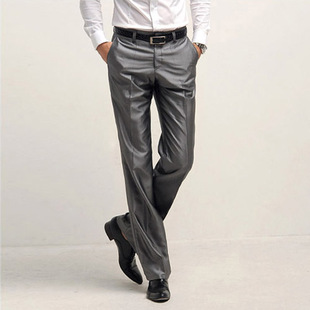 长裤 直筒裤 子 男士 K03 浅灰色裤 修身 休闲西裤 韩版 男装