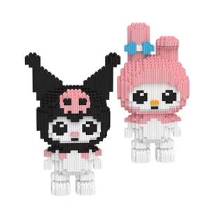 26CM酷洛米组合积木拼装玩具大颗粒立体摆件成人男女孩新年礼物