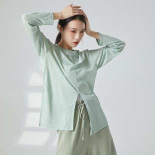 演出服女 罩衫 共妍古典现代舞蹈生日常穿搭形体训练功服装 宽松长袖