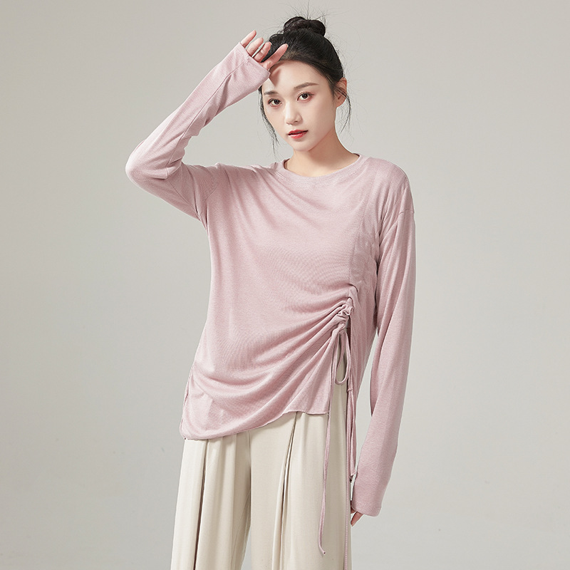 共妍宽松大码现代舞蹈抽绳练功服