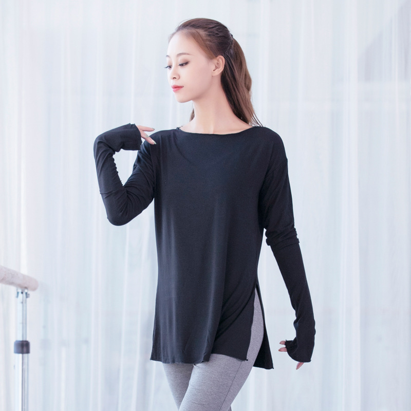 共妍宽松加长袖现代舞练功服