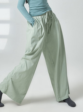 共妍古典现代舞蹈日常可穿练功服宽松男女同款直筒阔腿裤艺考长裤