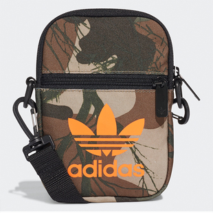 Adidas 三叶草 印花迷你休闲运动单肩包 FT9302 阿迪达斯正品