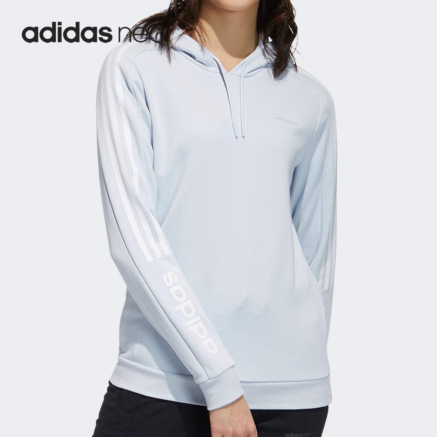 阿迪达斯休闲运动女子连帽卫衣