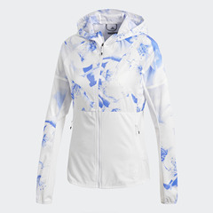 Adidas/阿迪达斯正品 新款女子连帽拉链运动夹克外套 CF9880