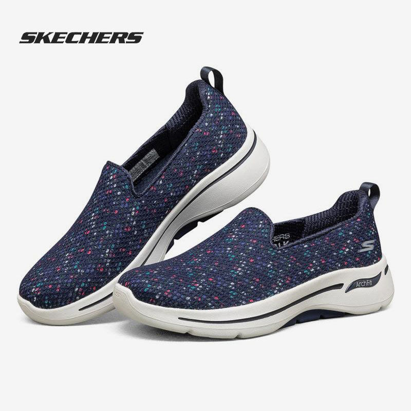 Skechers/斯卡奇正品春季女子一脚蹬健步运动休闲鞋124477