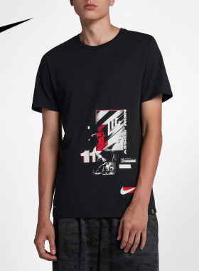Nike/耐克正品男子圆领宽松透气篮球运动针织短袖T恤 923690