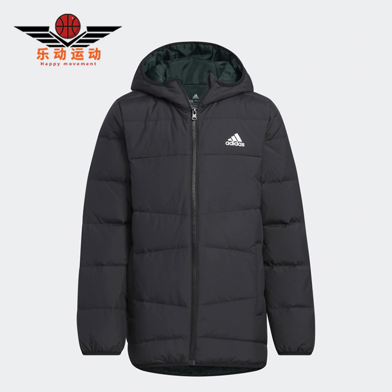 阿迪达斯大童运动休闲羽绒服外套