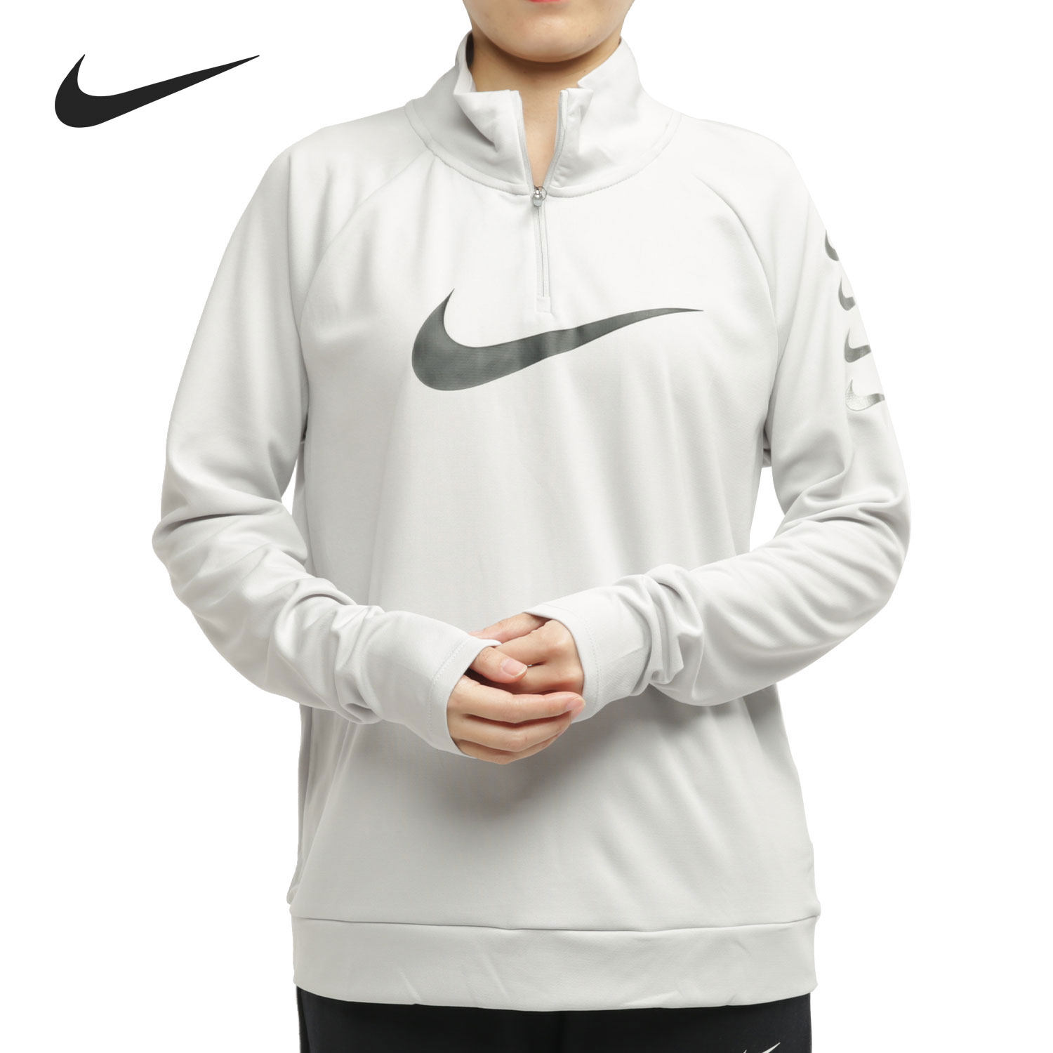 nike/耐克正品swoosh run 女子 1/4 女子拉链开襟跑步上衣 cw0293