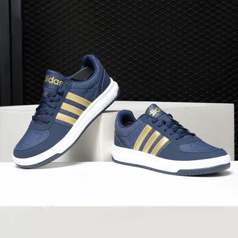 Adidas/阿迪达斯正品 春季男子CUT团队场下休闲帆布篮球鞋 BB9718