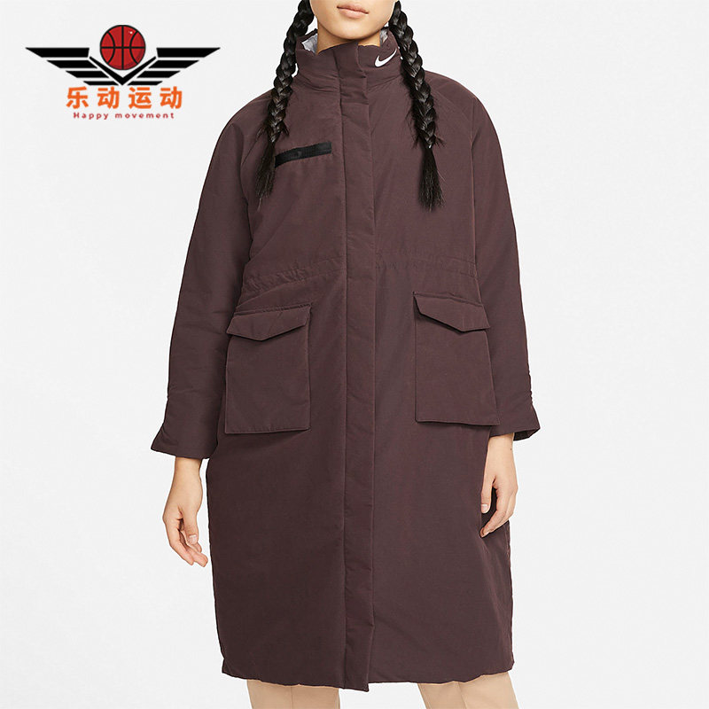Nike/耐克正品REVIVAL PARKA保暖女子中长款休闲棉服 DD4651-203