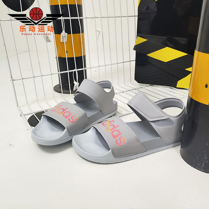 阿迪达斯男休闲运动沙滩鞋凉鞋