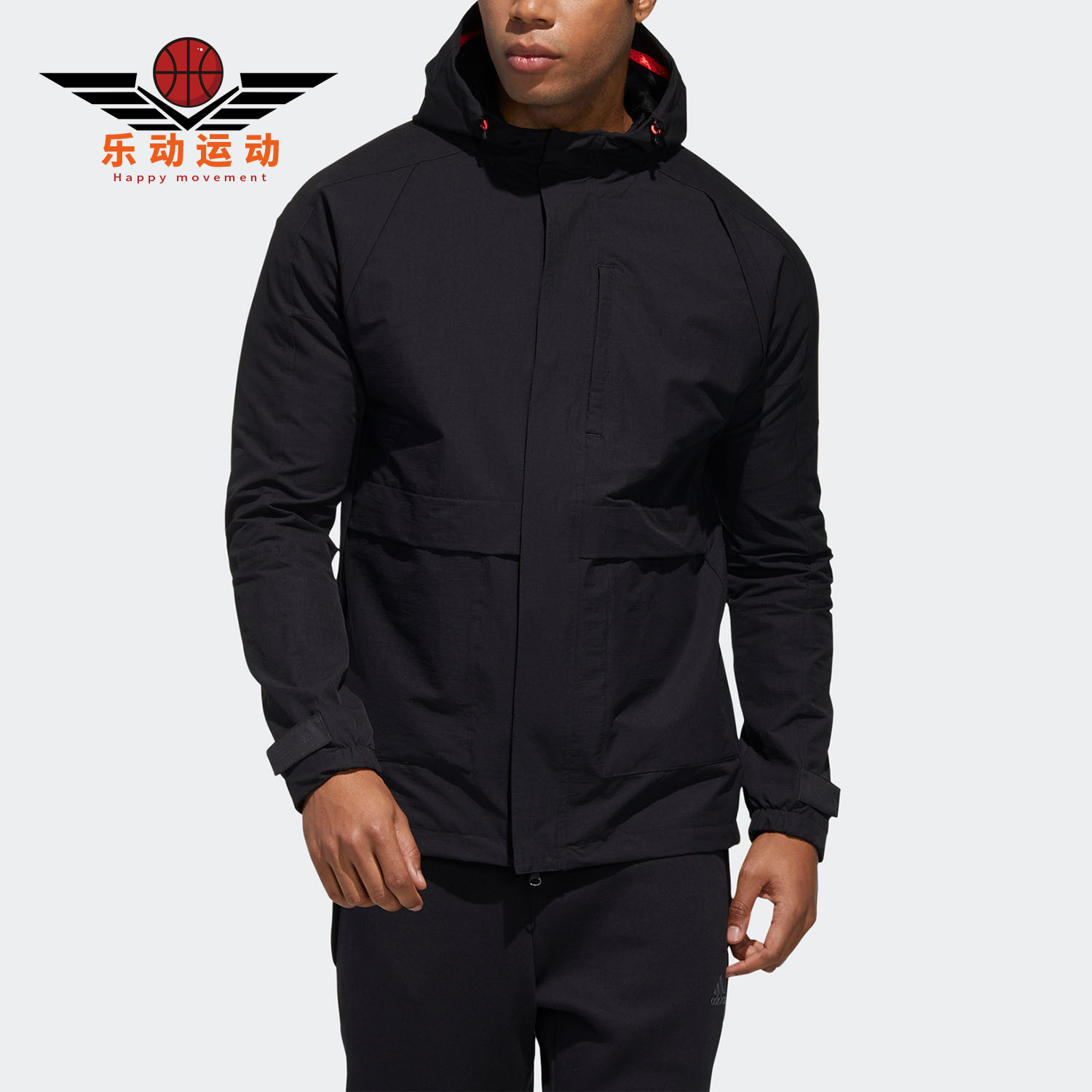 阿迪达斯正品男运动型格夹克外套