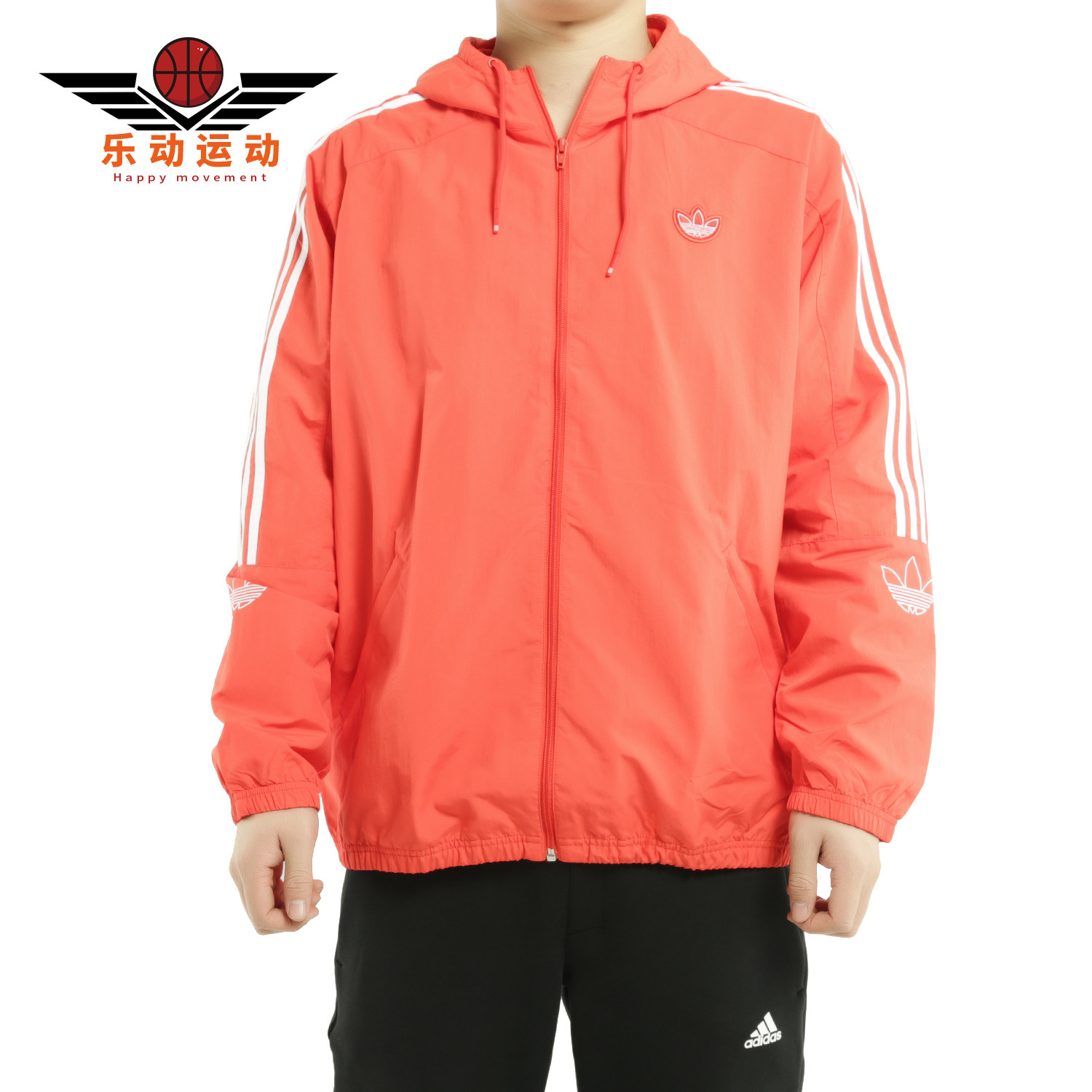 Adidas/阿迪达斯正品 三叶草 OUTLINE TRF WB男子连帽外套 FL1773
