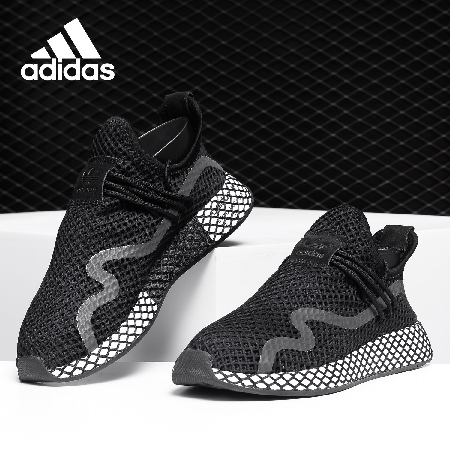 Adidas/阿迪达斯正品三叶草DEERUPT男子复古系带运动休闲鞋BD7879-封面