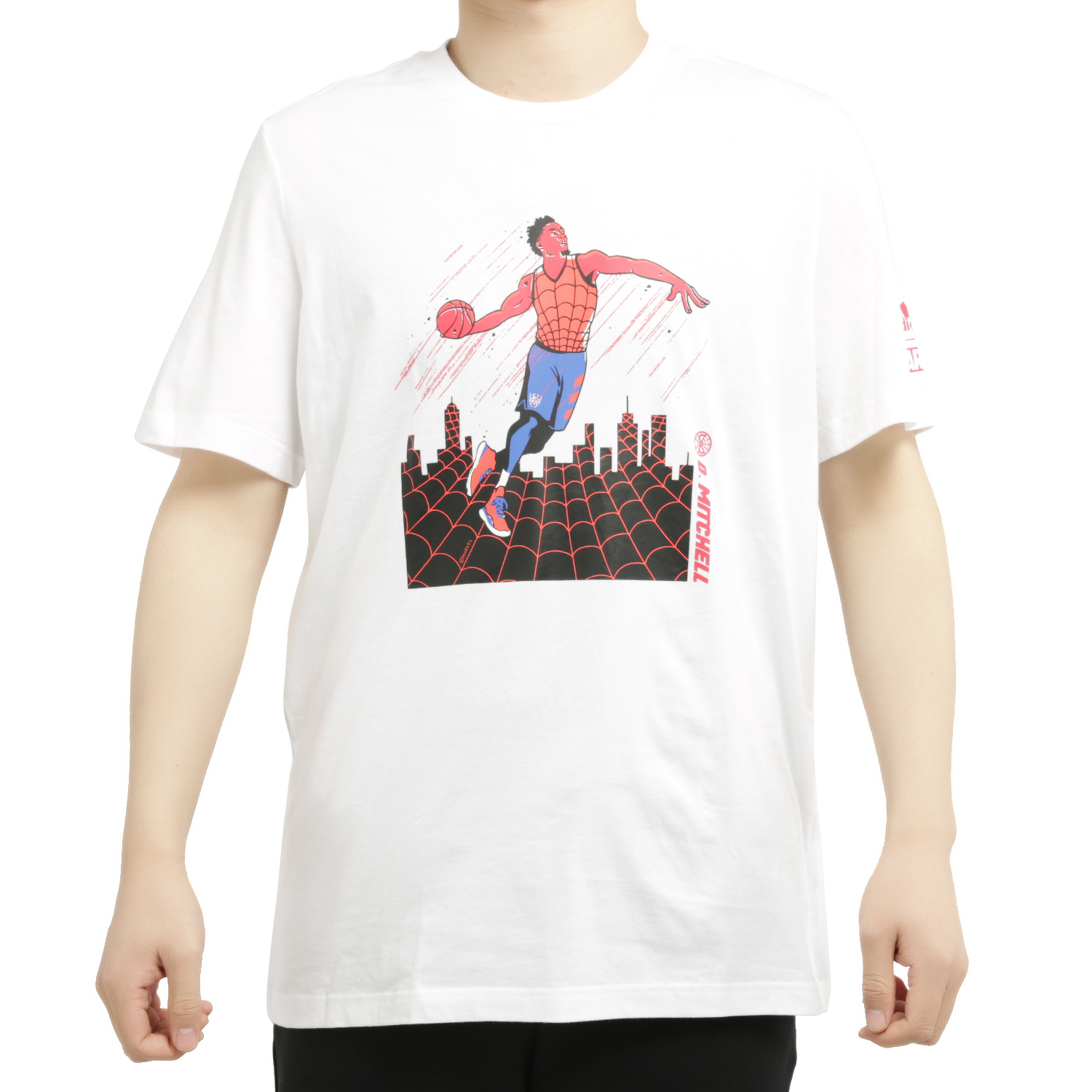 Adidas/阿迪达斯正品新款男子DM SPIDERMAN 1圆领短T恤DX6983