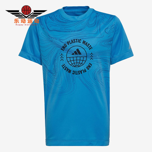 阿迪达斯年大童运动休闲训练短袖
