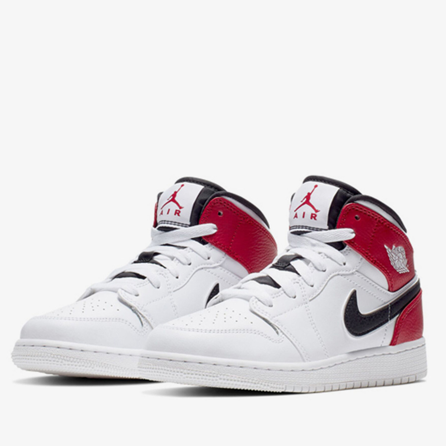 nike/耐克正品air jordan 1 mid (gs)aj1 男女休闲运动鞋554725