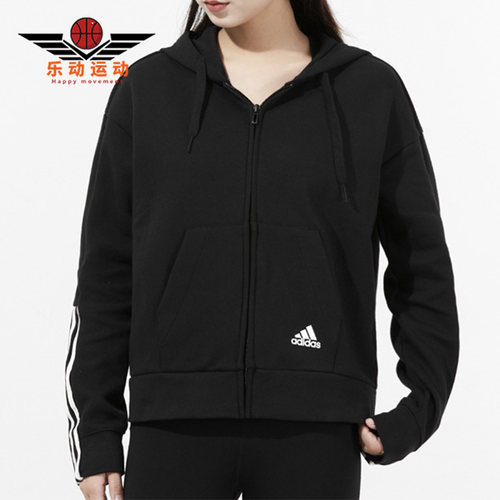 阿迪达斯正品女子连帽外套