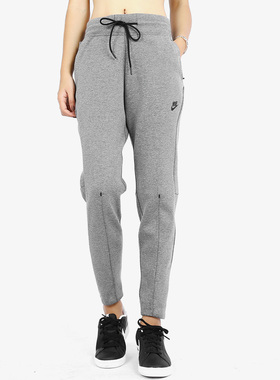 Nike/耐克正品女子春季新款休闲宽松透气针织运动长裤 831714