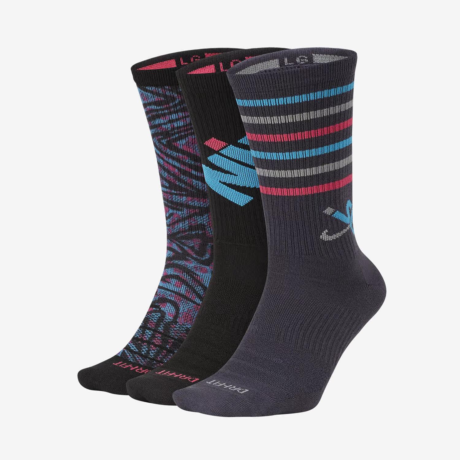 Nike/耐克正品SB EVERYDAY MAX LIGHTWEIGHT滑板运动袜3双 SK0040