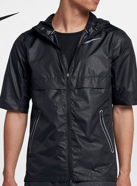 Nike/耐克正品新款男子跑步训练半袖防水卫衣 928492-010