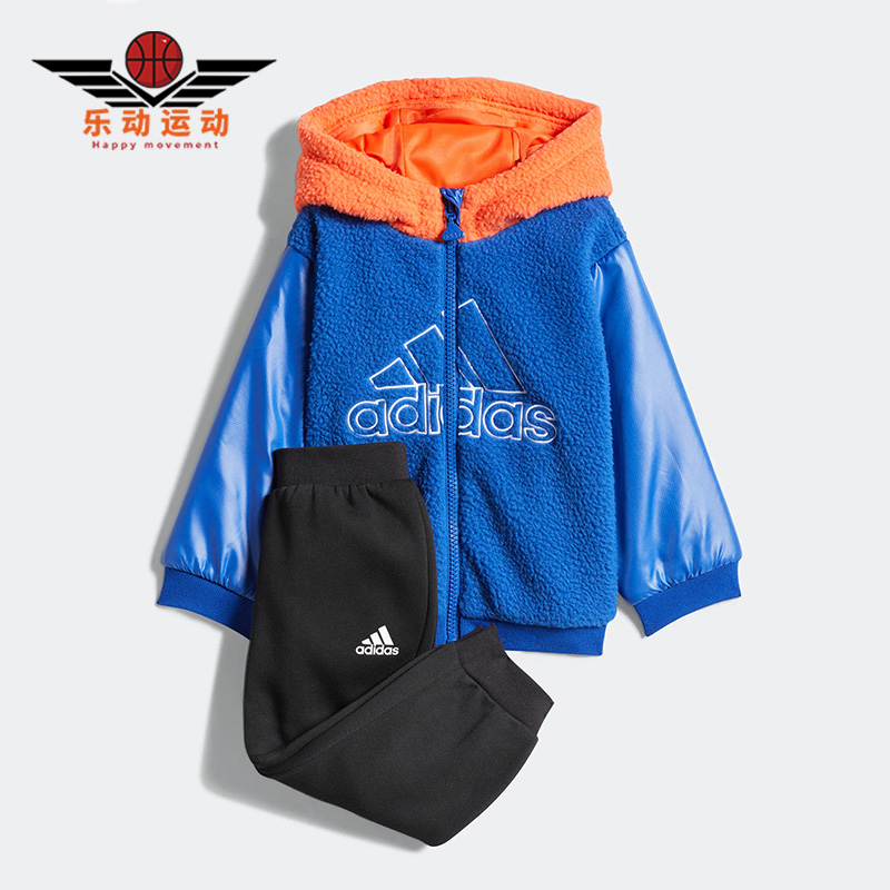 阿迪达斯婴童运动休闲长袖套装