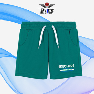 Skechers/斯凯奇正品BARREL联名款亲子装男女童运动时尚休闲短裤