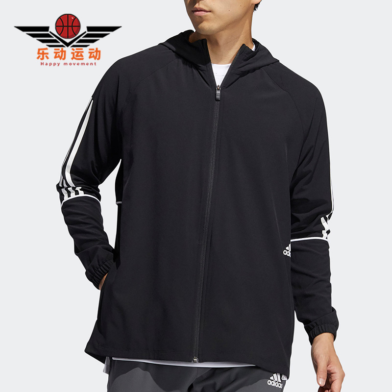 休闲阿迪达斯男子运动外套