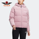 女灯芯绒保暖运动休闲羽绒服 Adidas 新款 冬季 HN2113 阿迪达斯正品