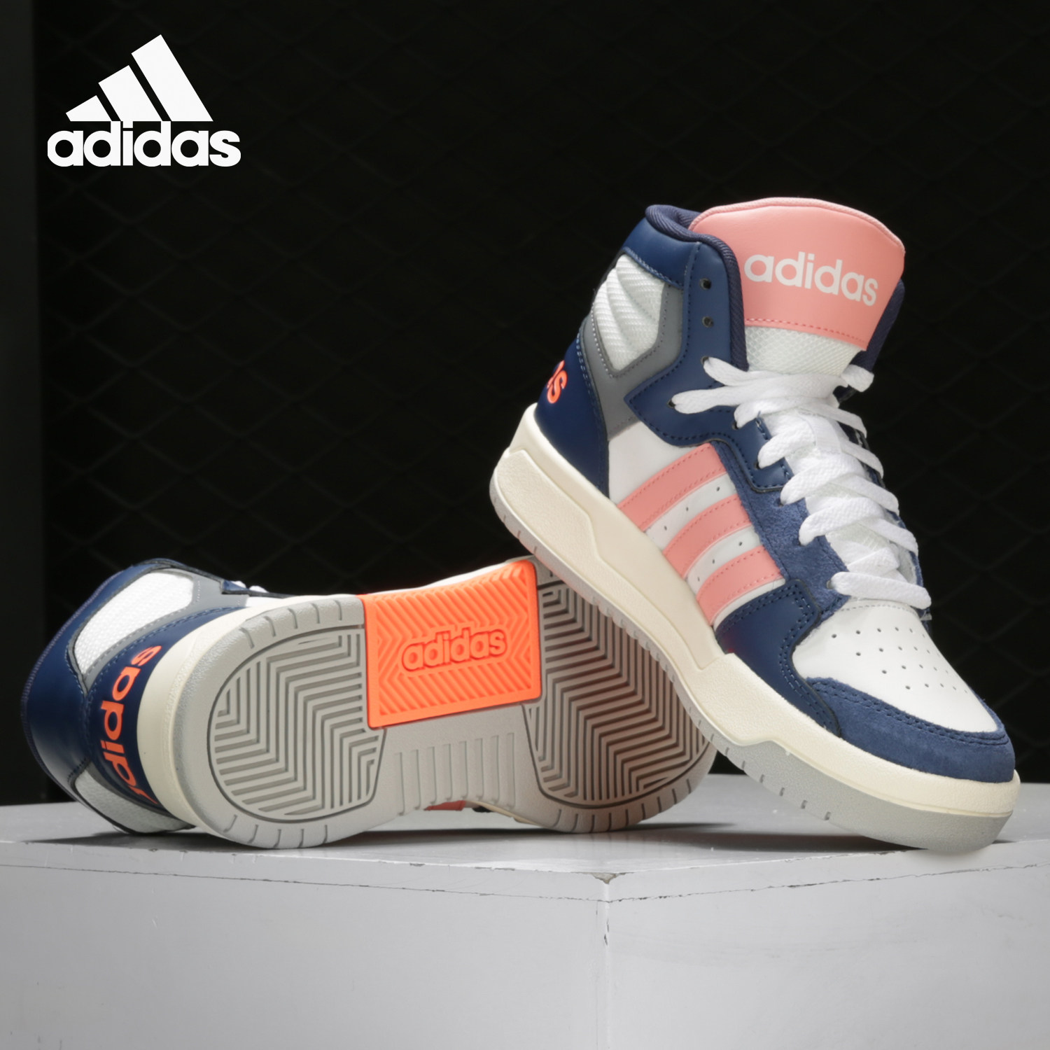 Adidas阿迪达斯正品neoENTRAP MID男高帮运动休闲鞋EH1451 EE7893 - 实物图