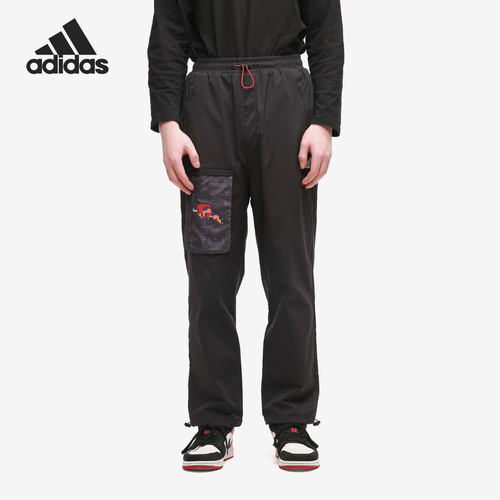 Adidas/阿迪达斯男子休闲裤宽松