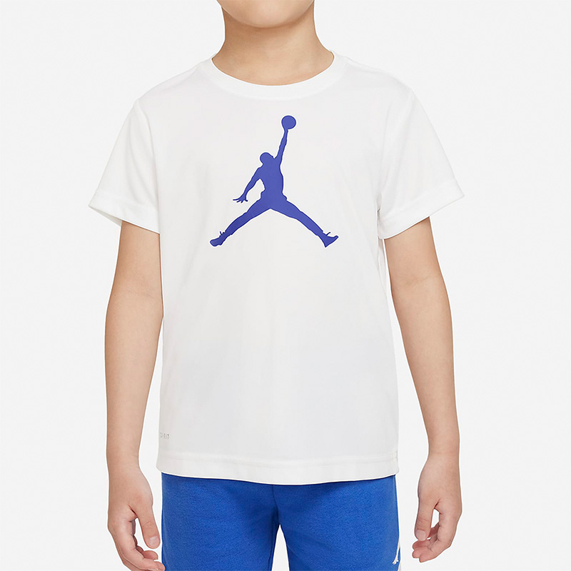 Nike/耐克正品JORDAN DRI-FIT小童夏季运动圆领短袖T恤HA2892-100