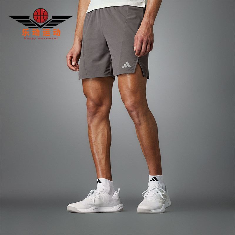 阿迪达斯男士修身健身短裤