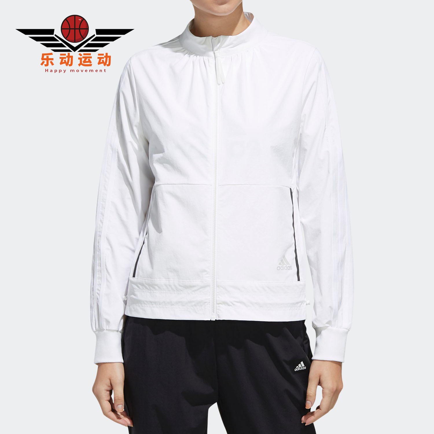 Adidas/阿迪达斯正品夏季女子新款运动服休闲上衣外套EH3919