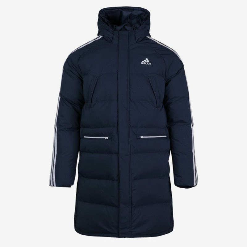 Adidas/阿迪达斯正品冬季新款小童长款休闲保暖加厚羽绒服EH4203