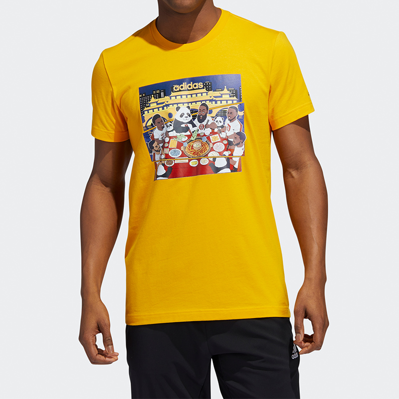 阿迪达斯正品男子篮球运动短袖