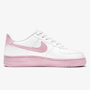 Nike/耐克正品Air Force 1 空军一号樱花粉白粉大童休闲鞋CV7663