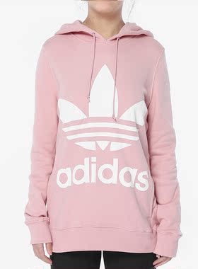 Adidas/阿迪达斯正品三叶草 女装新款 休闲卫衣连帽套头衫 DH3134