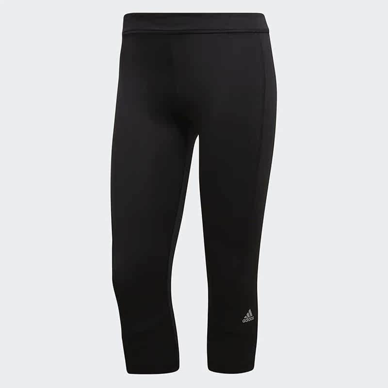 Adidas/阿迪达斯正品新款女子休闲运动裤跑步紧身七分裤 AJ2256