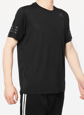 Adidas阿迪达斯正品FREELIFT CC男黑色圆领休闲运动短袖T恤CW3927