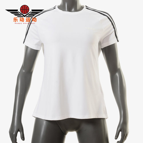 Adidas/阿迪达斯正品 W D2M 3S TEE 女子休闲运动短袖T恤DS8723