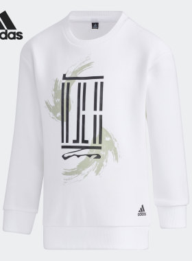 Adidas/阿迪达斯正品小童装春季新款训练舒适运动卫衣 GP0491