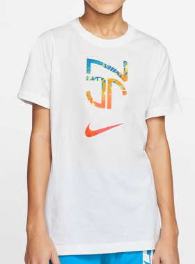 Nike/耐克正品NEYMAR JR. 大童（男孩）透气足球短袖T恤 CD0174