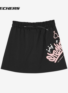 Skechers/斯凯奇正品夏新款女子大童休闲运动裙子 L221G039