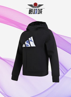 Adidas/阿迪达斯正品新款女子运动连帽长袖卫衣套头卫衣H09755
