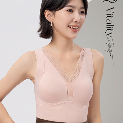 庄泰羊绒V领无痕带胸垫保暖背心